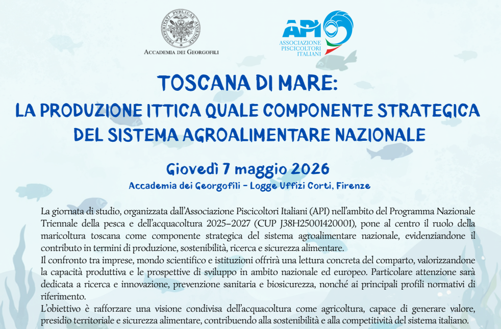 Toscana di mare: la produzione ittica quale componente strategica del sistema agroalimentare nazionale